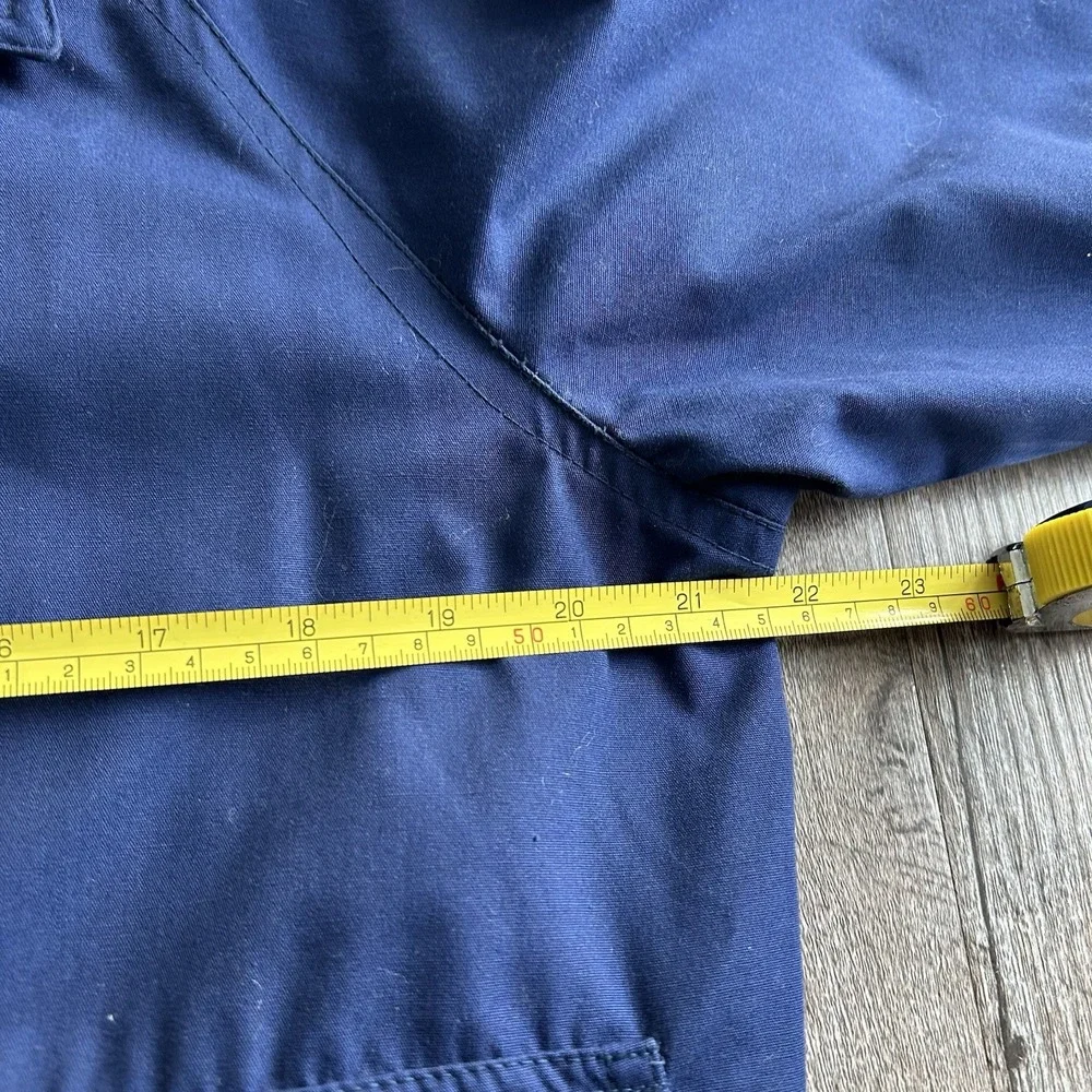 Vintage JCPenney The Men's Shop Navy Harrington Jacket Men's M Brass Zip